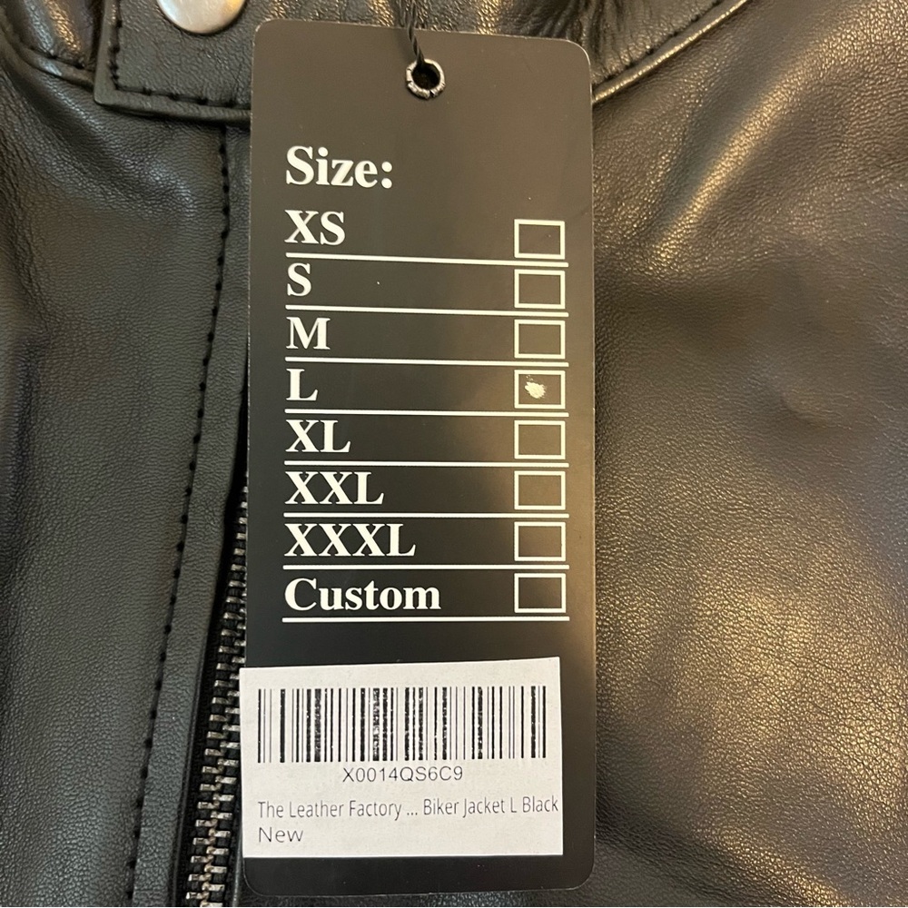Men's Classic Black Leather Jacket - Picture 3 of 10
